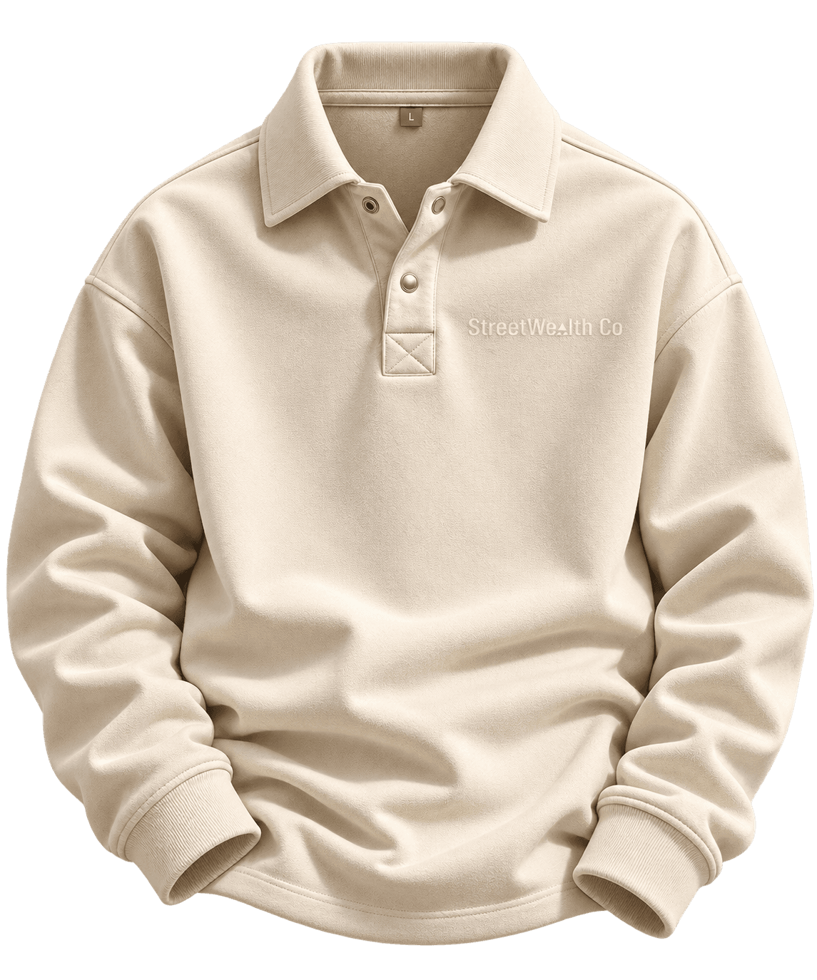 Polo Manches Longues Crème