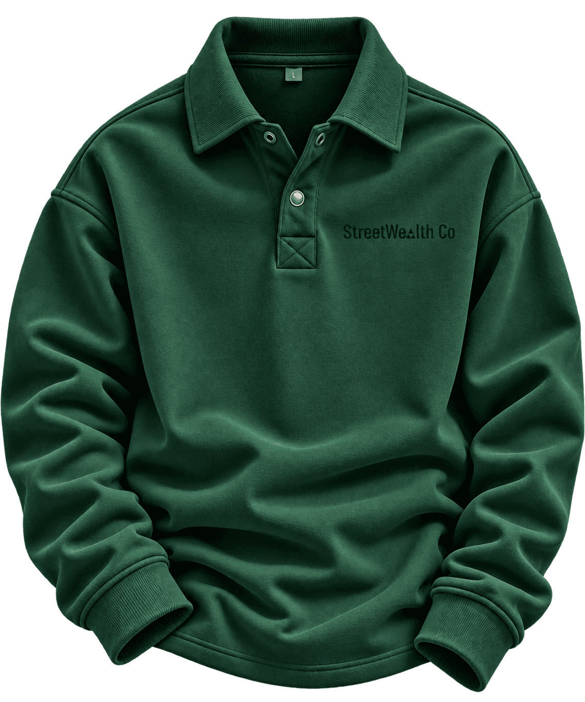 Sweat Polo Manches Longues Green